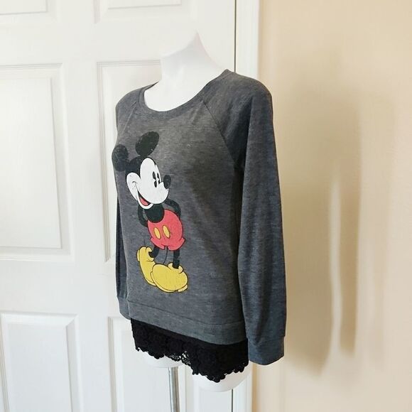 Disney Mickey Mouse long sleeve graphic tee sz M - Picture 4 of 10